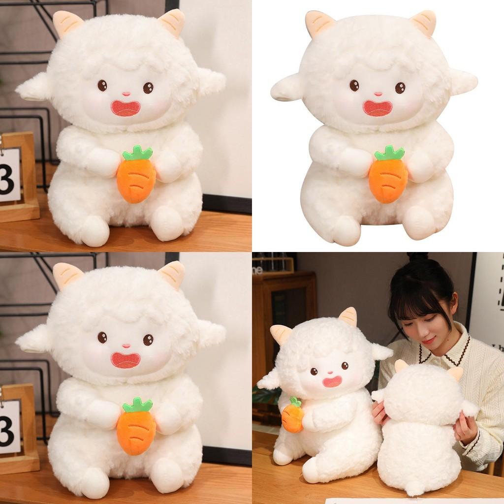 Adorable Jointed Sheep Plush Toy Soft Cuddly Stuffed Animal For Girls Gift