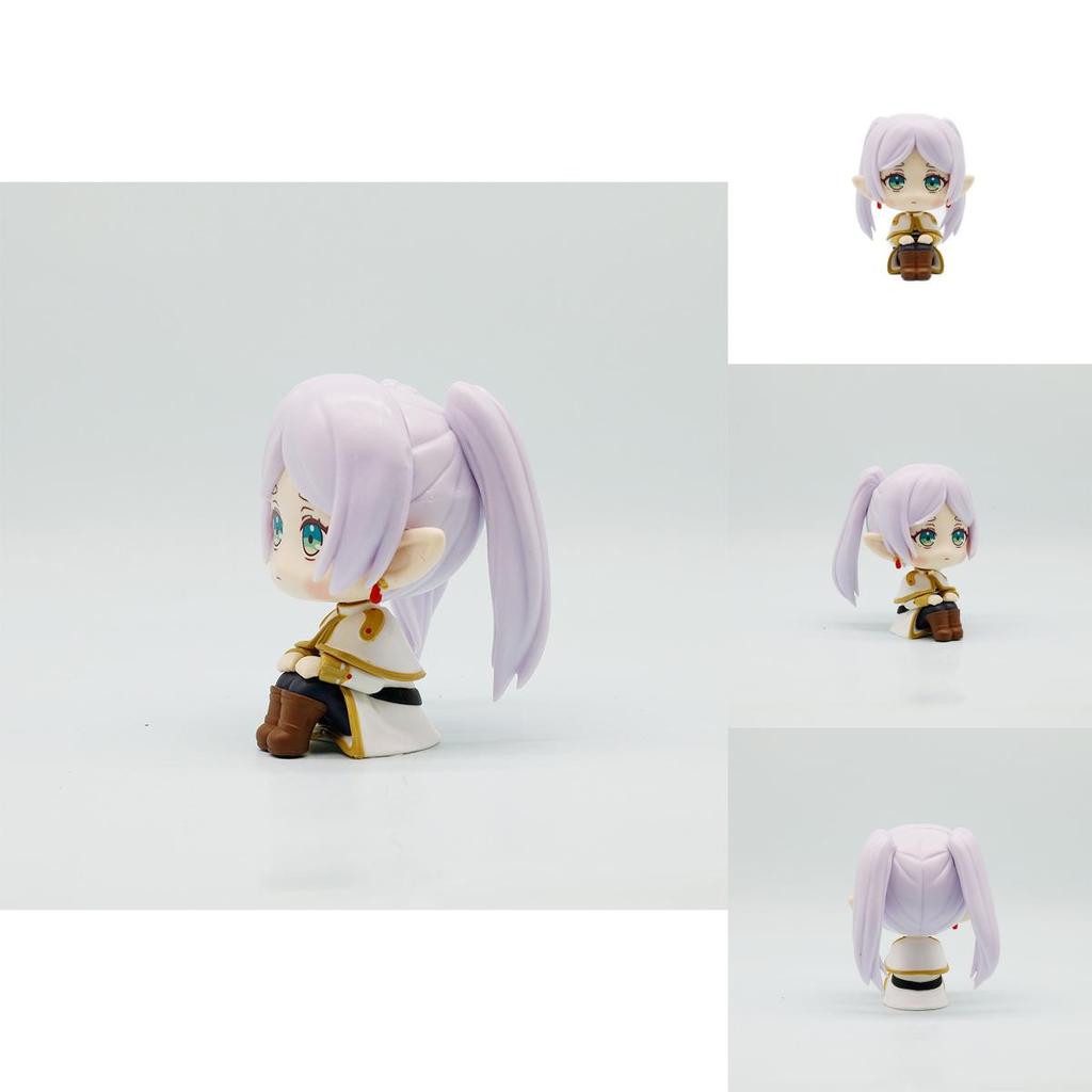 Pvc Frieren Sitting Figurine For Office Desk Home Decor