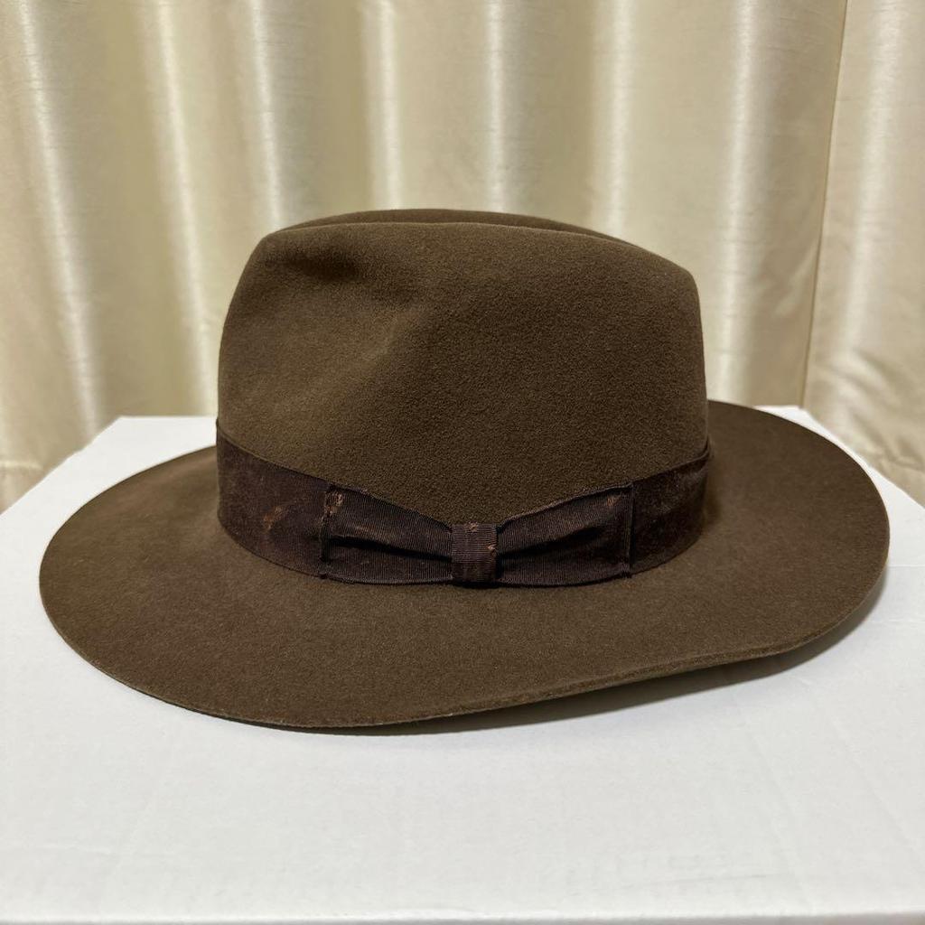 Used STETSON INDIANAJONES Authentic Fedora Size 58 Japan Limited