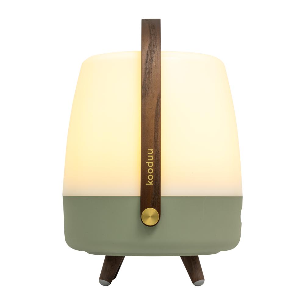 Kooduu – Lite-up Play 2.0 LED-Lampe mit integriertem Bluetooth-Lautsprecher (Sound von JBL), Olive, Kooduu