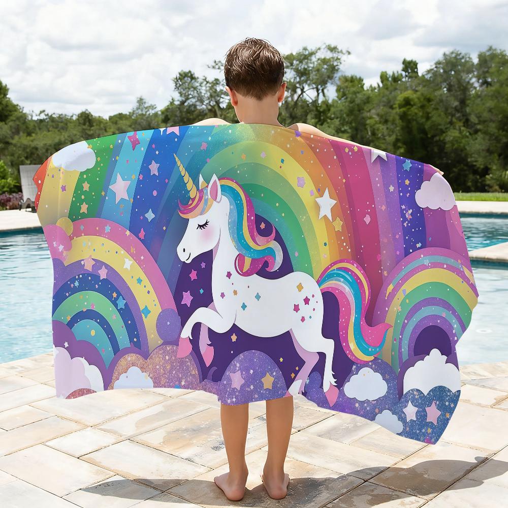 R-Rainbow F-Friends Towel Quick Drying Beach Towels Are Suitable For Swimming Pools Camping Yoga And The Gym