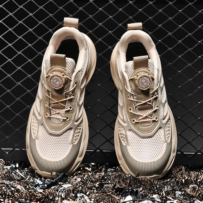 Men Steel Toe Kevlar Safety Work Shoes Anti Smash Anti Puncture Industrial Construction Protective Work Footwear Sizes 36-47
