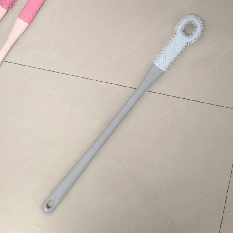 

1/2 шт. Набор щеток для чистки ног, массаж пальцев ног и удаление омертвевшей кожи, длинная ручка, силиконовая щетка для ног и щетка для чистки пальцев ног, скруббер для ног 1PC синий