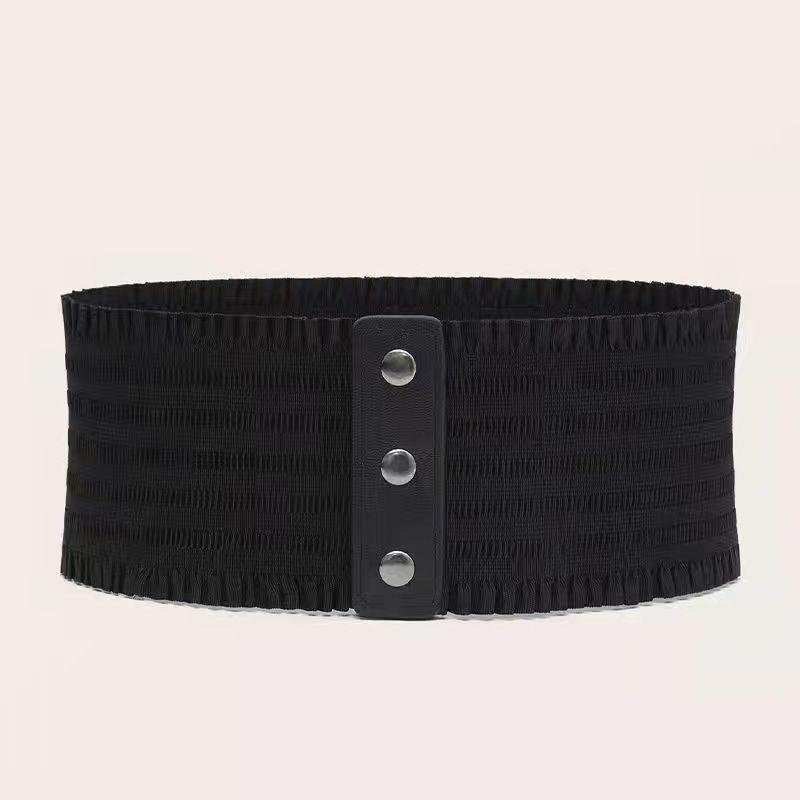 Women’s Elastic Wide Waist Belt Retro Classic Style Statement Piece Match for Long Shirts and Dresses