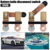 12V/24V Copper Battery Side Post Shut Off Blade Battery Disconnect Switch Switch Anti-Theft Battery Cut Off Switch for Boat Car
