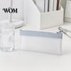 Small Desktop Decoration Pouch Clear Mesh Pencil Case, Large Transparent Pen for Girls, Waterproof Case Stationery Bag High School Students, Cosmetics