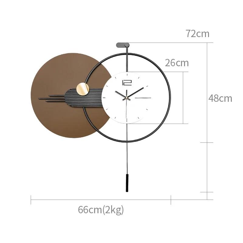 Quality Unique Wall Clocks Large Nordic Pendulum Aesthetic Luxury House Clock Art Living Room Modern Reloj Pared Wall Decor