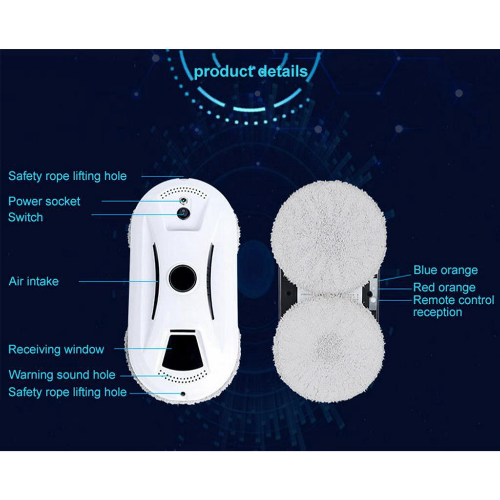 Ultra-thin Window Cleaning Robot Vacuum Cleaner Electric Automatic Glass Cleaning Machine Intelligent Household Sweeping Machine