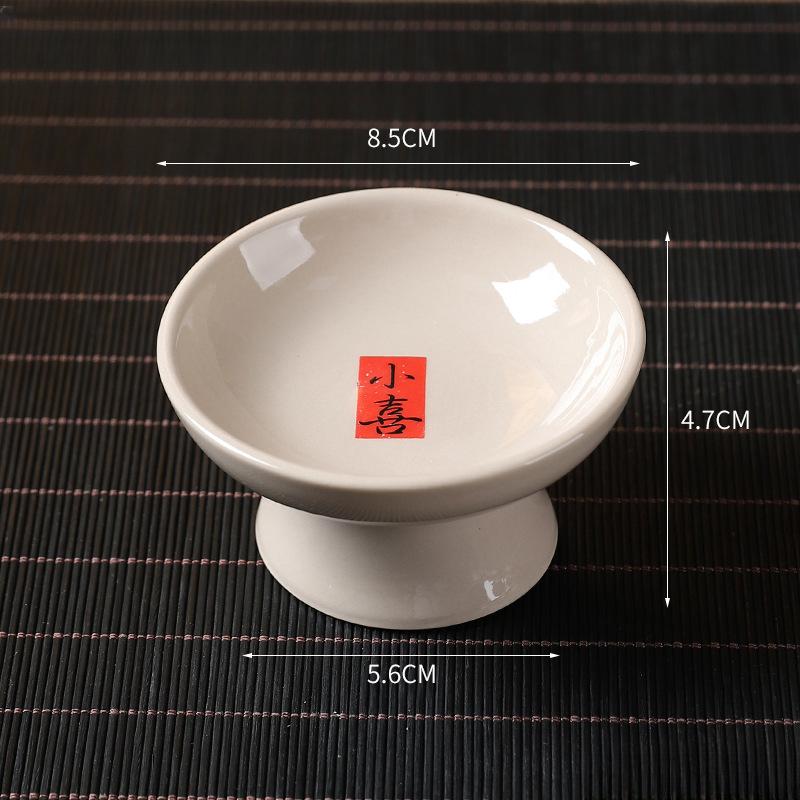 Chinese Mini Tea Fruit Bowl Snacks Cakes Dessert Fruit Plates Ceramic Tray Dried Fruit Plate Hotel Kitchen Dinner Table Decor