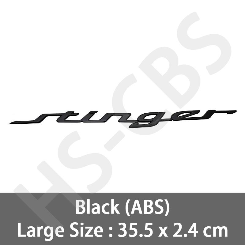 

1Pc Large Small Size ABS Stinger Letter Logo Car Front Hood Engine Embelm Rear Trunk Badge Tailgate Decal Accessories