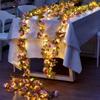 Artificial Rose LED Rose Lights LED Simulation Floral Garland Lamp  Garden Decoration