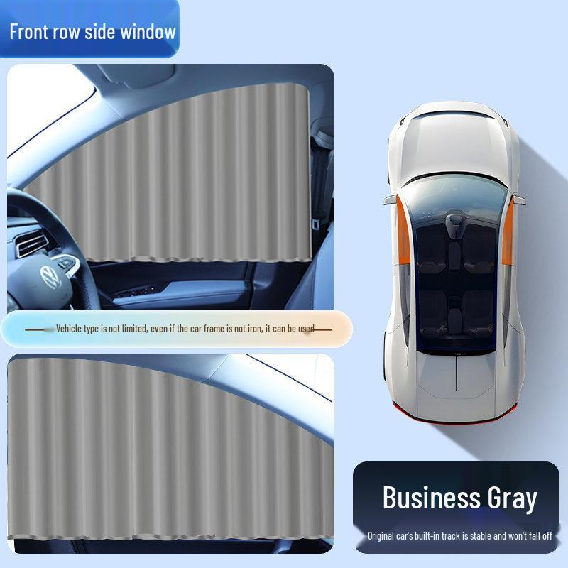 

Car Sunshade Rail-Type Small Window Curtain: Heat Insulation & Privacy Visor for Children s Side Windows