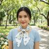 Lightweight Small Square Scarf Breathable Printed Silk Scarf  Clothing Accessories