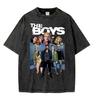 Limited The Boys William Billy Butcher Vintage Washed T Shirts Unisex Harajuku Streetwear Tshirt Oversized Loose Short Sleeve Tees