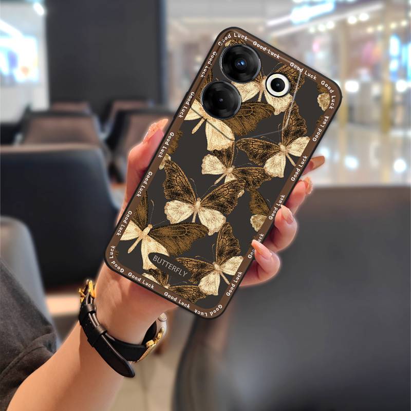 Anti-dust Waterproof Phone Case For Tecno Camon20 Pro 5G/CK8n oil painting Cute Silicone Anti-knock Fashion Design TPU