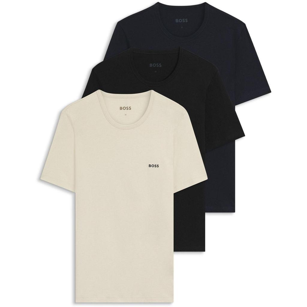Boss Mens Logo T-Shirt (Pack of 3)