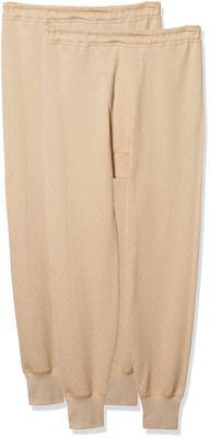 Gunze RP63022 Long Front Comfortable Quilted with Diamond Inner Set of Light Size M Men's Underpants, Opening, Far-Infrared Treatment, Pattern, Side