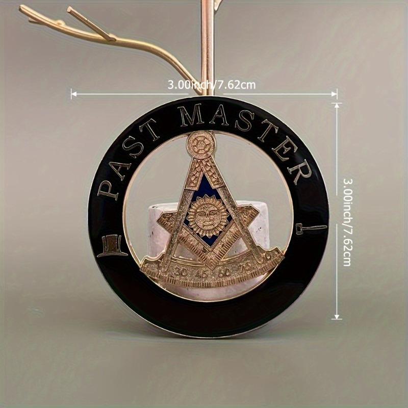 Masonic Auto Car Badge Emblems Mason Freemason Car Emblem Soft Enamel Epoxy Finish Fit Auto Exterior Accessory