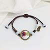 Retro Stone Flower Bracelet Female Jingdezhen Handmade Jewelry Woven Ceramic Pinched Flower Bracelet
