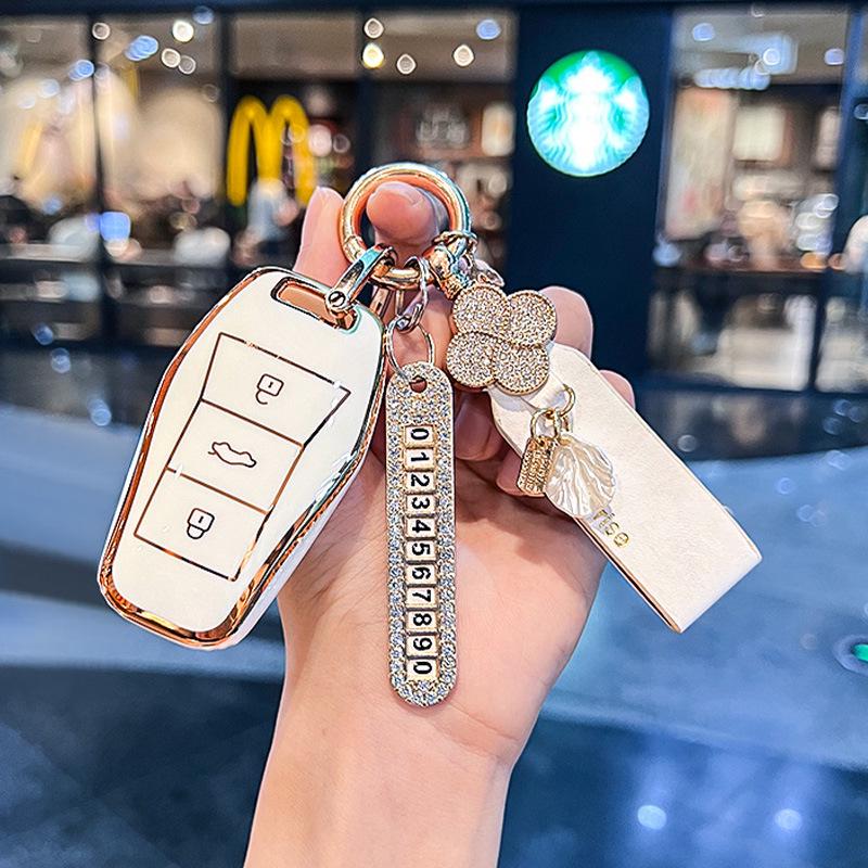 Compatible Key Case for JAC Yiwei 3, Aipao T, Sihao e10x, Huaxianzi X8Plus, and Car A5 Models (2023)