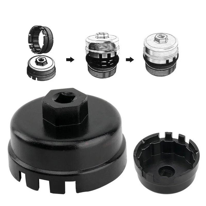 Car Oil Filter Wrench Hattype Wrench for Toyota Prius Corolla Rav4 Lexus Car Professional Aluminum Repair Tool Accessories