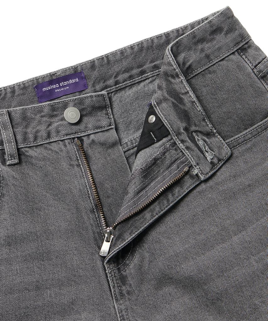 Musinsa Standard Calik Wide Denim Pants [Gray]