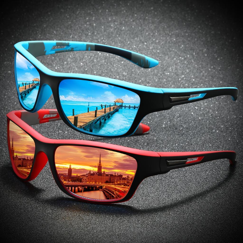 2/3PCS Brand New Men Sunglasses Polarized Sun Glasses Women UV400 Outdoor Baseball Softball Sport Eyewear Fishing Goggles