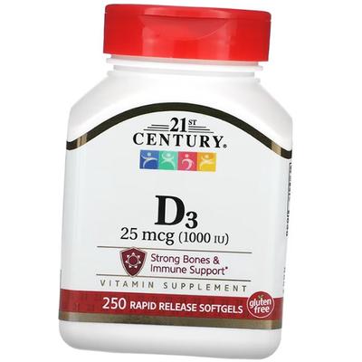 Vitamin D3 Rapid Release, Vitamin D3 1000 Rapid Release Softgels, 250 Softgels (36440119)