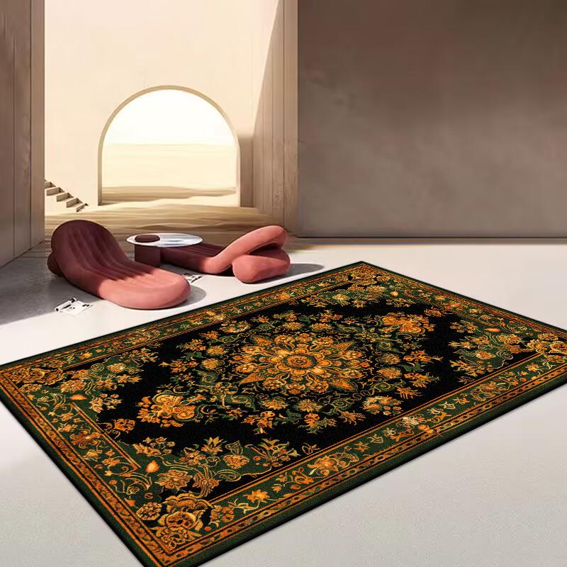 Vintage Persian Carpet for Living Room Decoration Rugs Large Area Bedroom Washable Rug Non-slip Sofa Coffee Table Mat 200x300cm