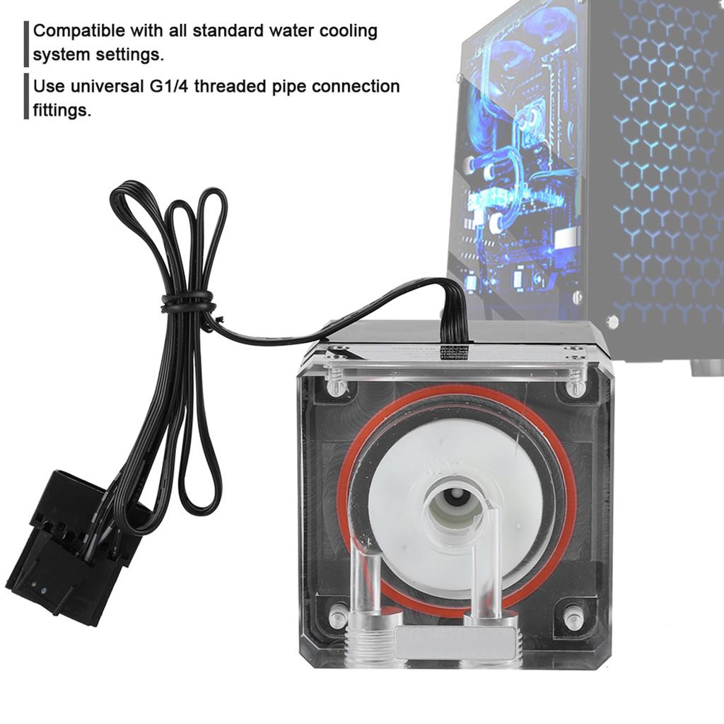 PC Water Cooling Integrated Mute Water Pump Support PWM Intelligent Control Speed