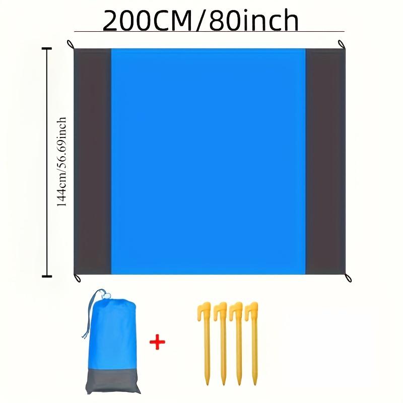 Waterproof and sand-proof beach mat, suitable for 3 adults - Outdoor picnic mat, suitable for travel, camping and hiking.