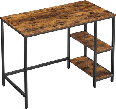 Computer Desk Pc Desk Office Table With 2 Shelves On Right Or Left Side For Office Living Room Steel Frame Design Pr