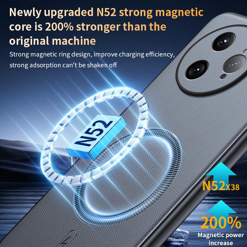 For Redmi K80 Pro Case Magnetic Leather Shield Cover For Redmi K80 Pro High Quality Anti-Fingerprint Non-Slip PC+TPU