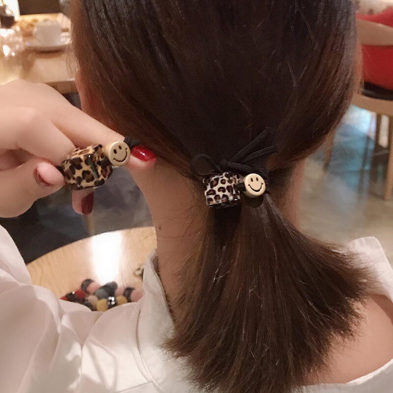 Square Leopard Smile Hair Band 4P SET