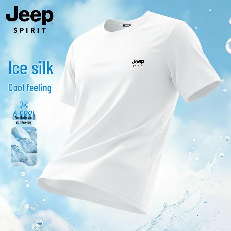 

JEEP SPIRIT Men s Cooling Ice Silk Short Sleeve T-Shirt XL