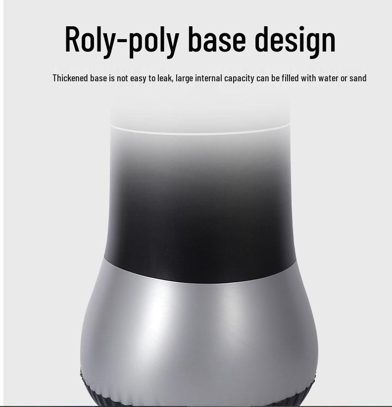 Förtjockad Fristående Uppblåsbar Boxningssäck för Vuxna - Fitness & Stresslindring