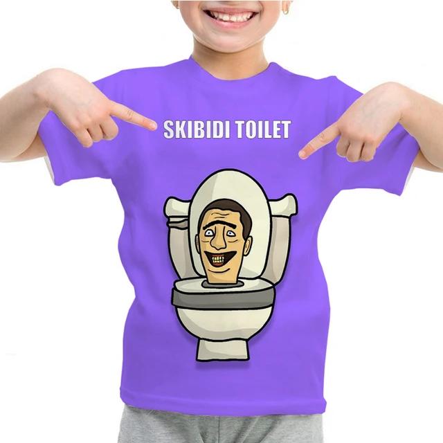 Vtipné tričko Skibidi Toilet Ležérne Detské Tričko s Krátkym Rukávom pre Chlapcov Topy 3D Potlač Krátky Rukáv