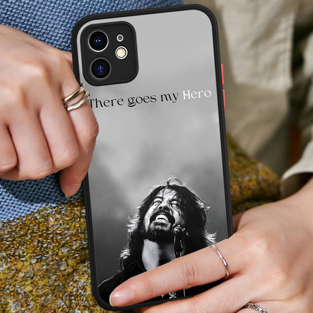 F-FOO FIGHTERS For Silicone Matte Phone Case For IPhone 16 Pro Max 15 14 13 12 11 X XS MAX