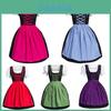 Okouzlující německé šaty Bavorský Dirndl Kostým s Elegantní Zdobení Zástěry