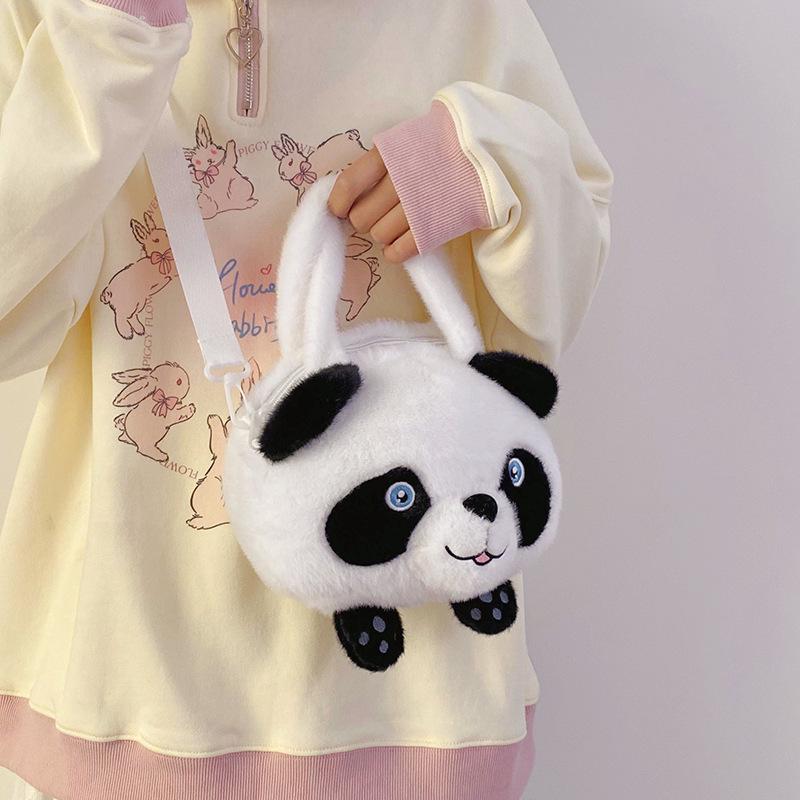 Panda Plush Handbag: Children's Crossbody Toy & Ragdoll Gift