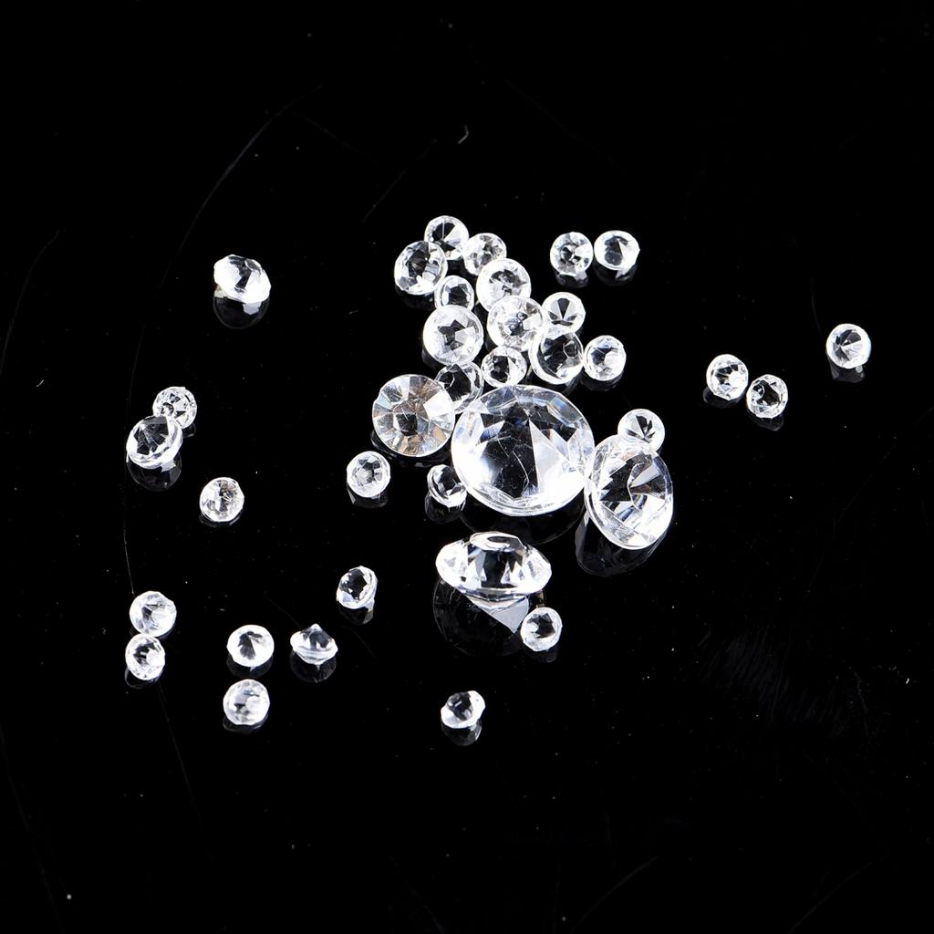 Großpackung Acryl Diamant Hochzeitsdekoration 1000 Stück 3 10mm Gemischt Transparent
