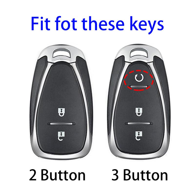 2 3 Button Car Key Case Cover Shell Fob for Chevrolet Equinox Cruze Trax Malibu Verano Traverse 2016-2018 Onix Cruze Sonic Camaro Volt Bolt Protector