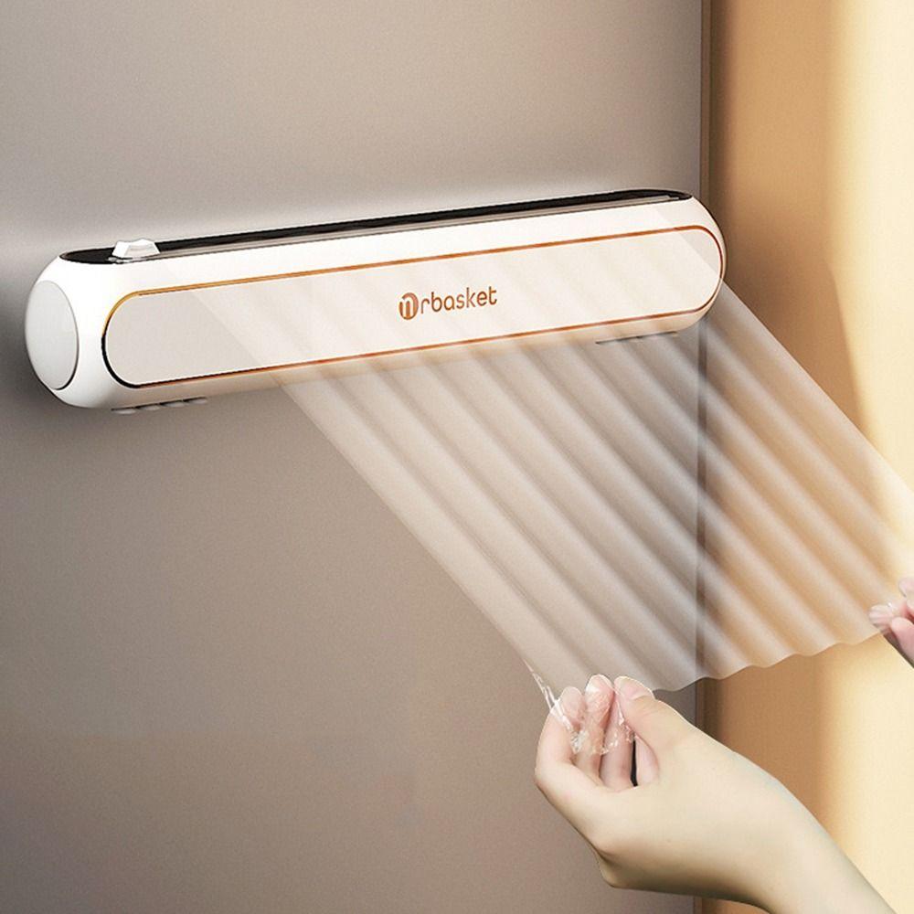 

Плавно режущий резак для пластиковой пленки, разделитель, настенный диспенсер для фольги, холодильник белый