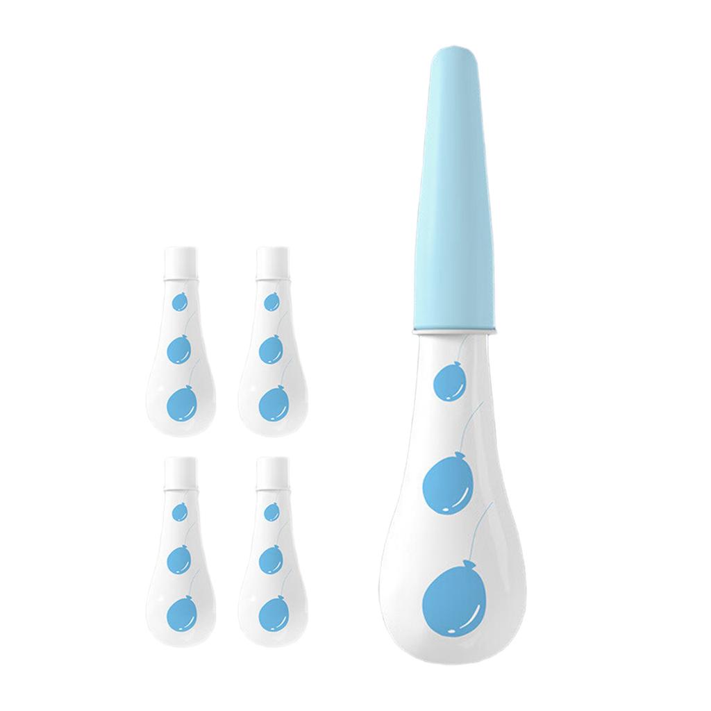 Aspirator Nazal pentru Bebeluși Curățător Nas pentru Alinarea Congestiei și Respirație Ușoară cu 4 buc Sac de Depozitare pentru Sugari Copii Mici