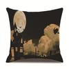 Halloween Linen Pillow Cover Printed Pillow Supply Cushion Cover