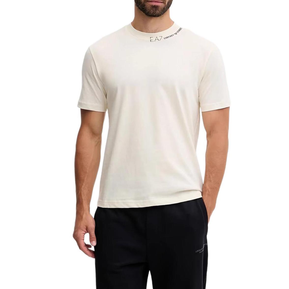 Emporio Armani Ea7 Fw25 Crew Neck Pullover Letter T-Shirt Men tops 7X000147-AF13244-U1105 S