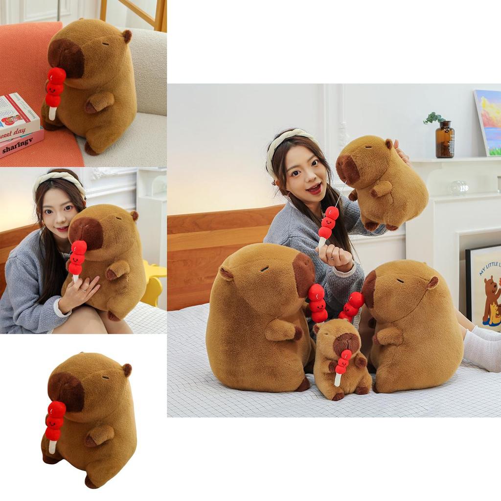 Adorable Yellow Capybara Plush Toy Soft And Cuddly Stuffed Animal Pillow Gift
