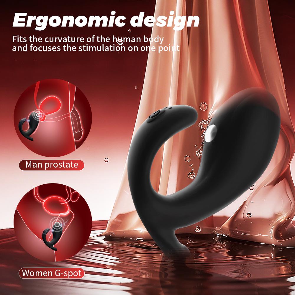 Night Sakura Silicone Waterproof Anal Plug with Microcurrent