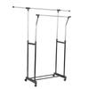Adjustable Double-Pole Mobile Clothes Drying Rack