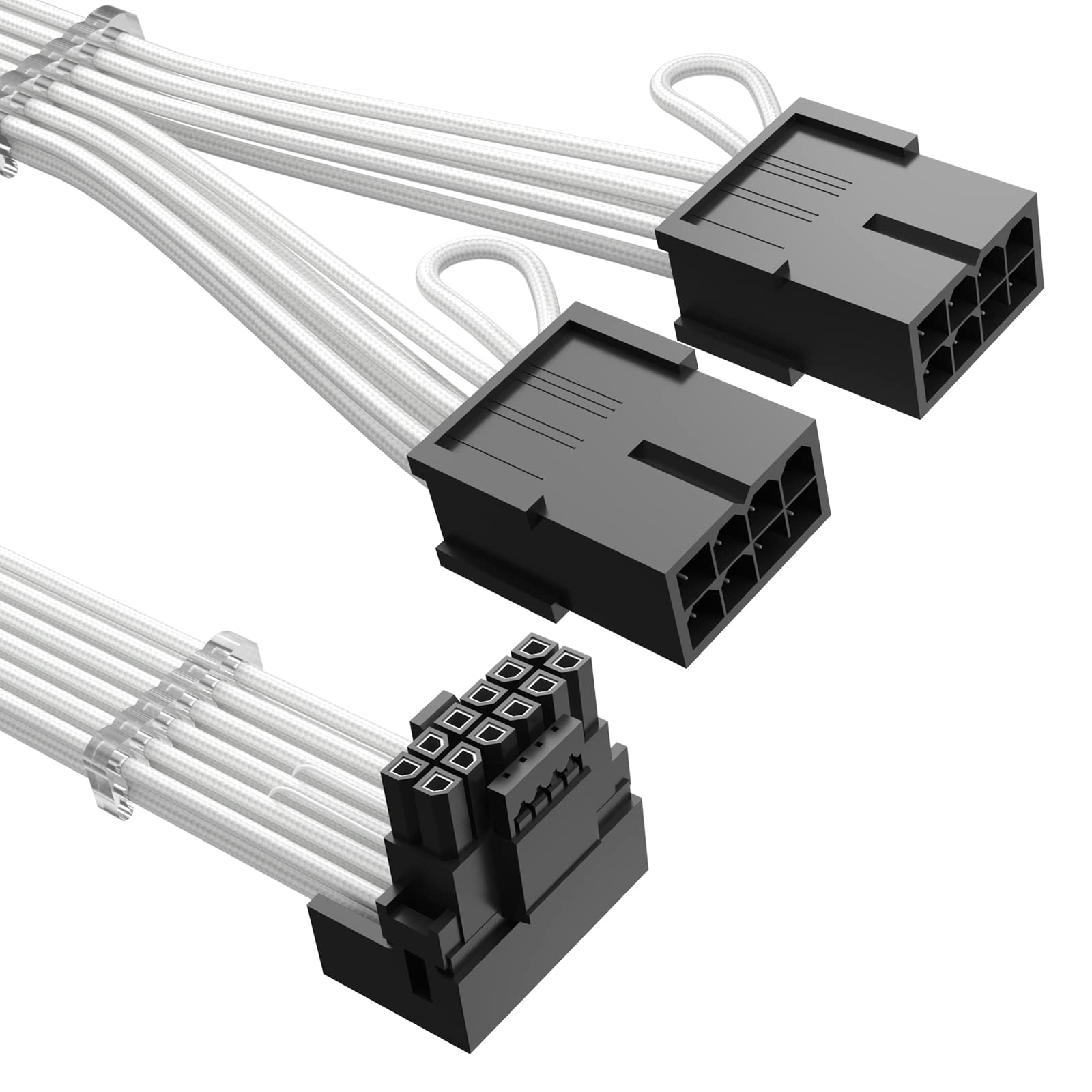 

Agtray RTX 4070Ti PCIe Power Cable Extender 90 Degree Angle 12VHPWR 16 Pin Male to 2x8 Pin Female Подовжувач з кабельним гребінцем Сумісний з